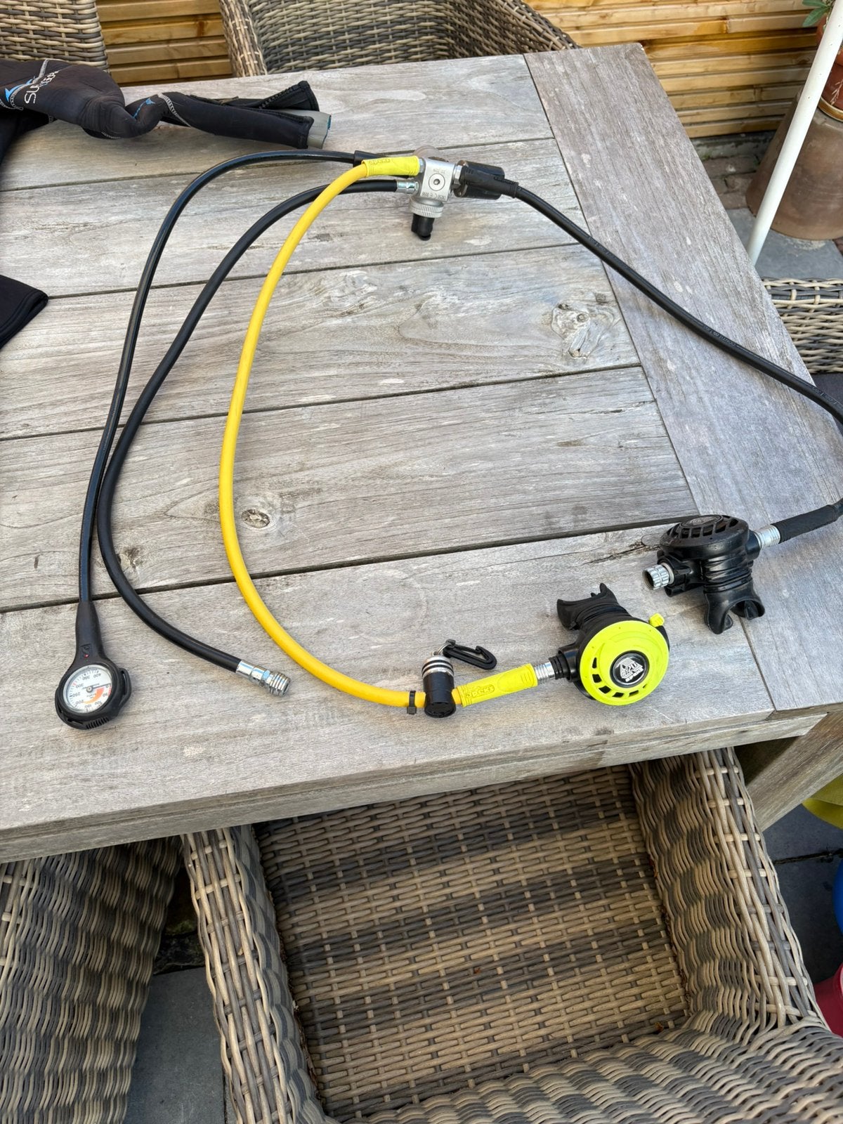 Apeks Ademautomatenset - 2x eerste trap+2de & 3x manometer, Watersport en Boten, Ophalen of Verzenden, Gebruikt, Overige typen