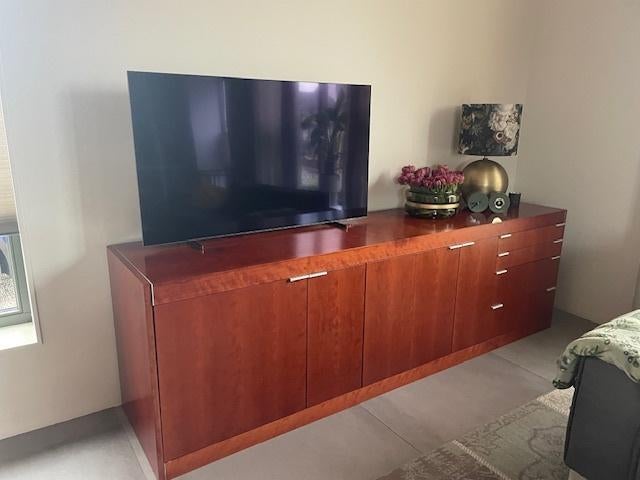 Kersenhouten Pastoekast L-serie erg mooi, Huis en Inrichting, Kasten | Dressoirs, Ophalen, Gebruikt, Met deur(en), 200 cm of meer