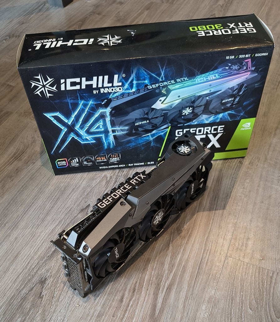 INNO3D GeForce RTX 3080 iChill X4, videokaart RTX3080, GPU, Computers en Software, Videokaarten, Gebruikt, GDDR6, PCI-Express 4