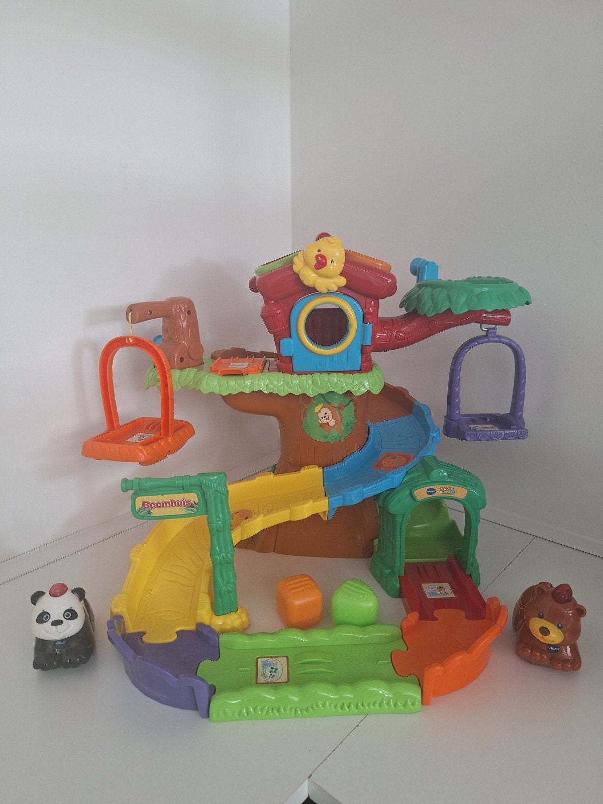 VTech Boomhuis met geluid en twee dieren, Ophalen of Verzenden, Gebruikt, Overige typen, Met geluid