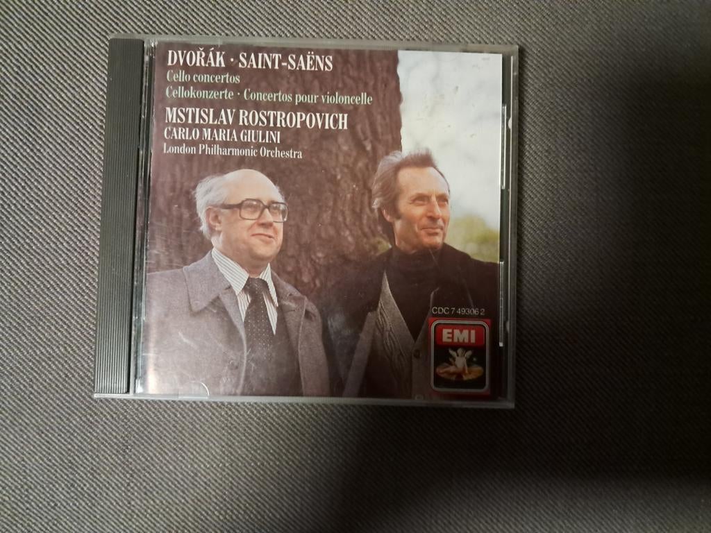 Dvorak,saint-saens: cello concertos. Lpo. Rostropovich, Verzenden, Romantiek, Gebruikt, Orkest of Ballet