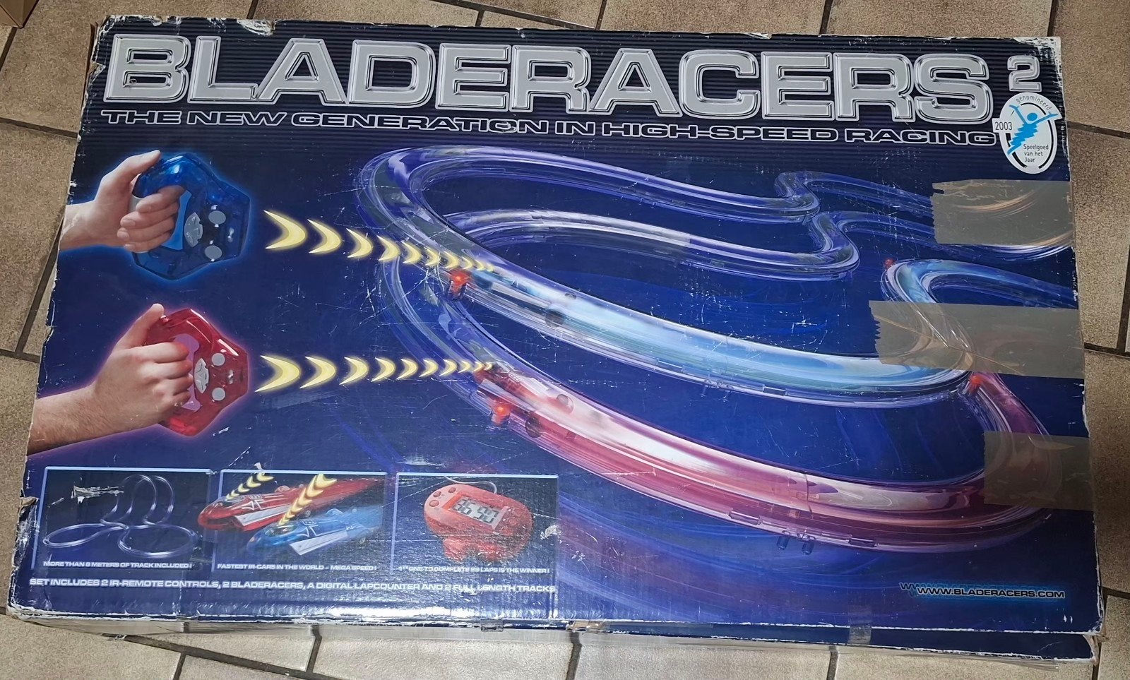 Vintage Bladeracers Zero-Gravity Racebaan met uitbreidingen, Overige merken, Zelf te bouwen, Ophalen of Verzenden, Elektrisch
