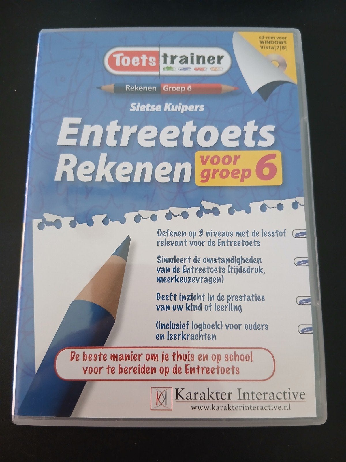 Toetstrainer Entreetoets Rekenen Groep 6 CD-ROM, Verzenden, Zo goed als nieuw, Overige typen, Windows