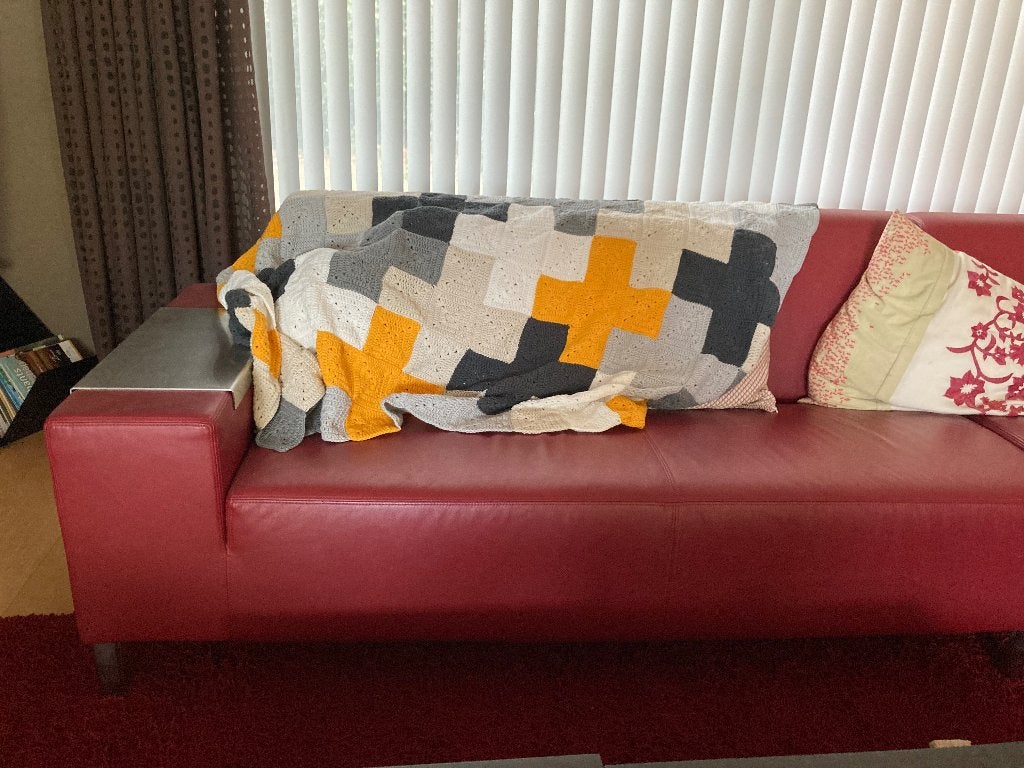 gehaakte sprei, Huis en Inrichting, 135 cm, Handgemaakt, Nieuw, Ophalen of Verzenden