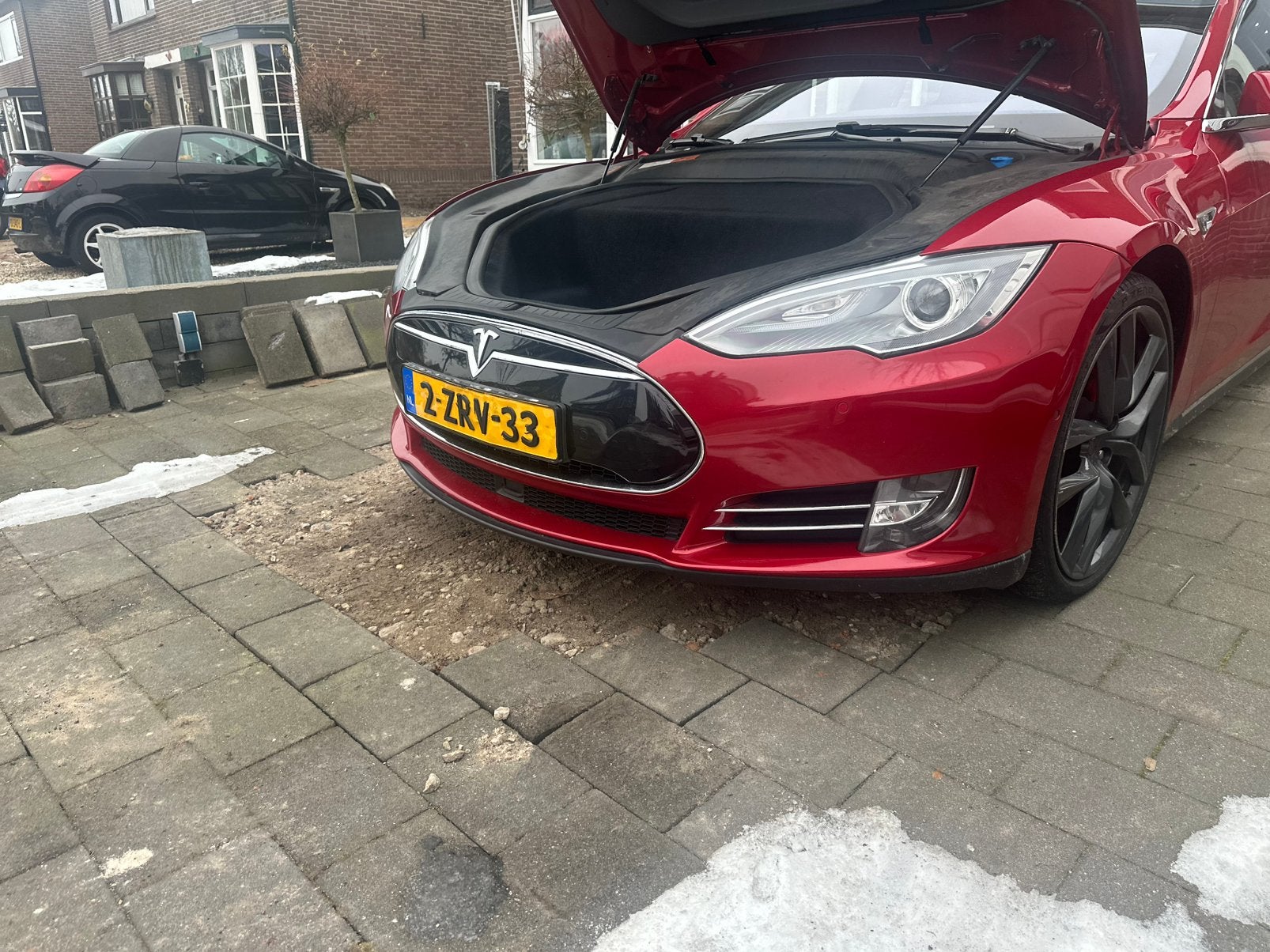 Tesla model S performance voorbumper. Nette staat!, Auto-onderdelen, Ophalen of Verzenden, Bumper
