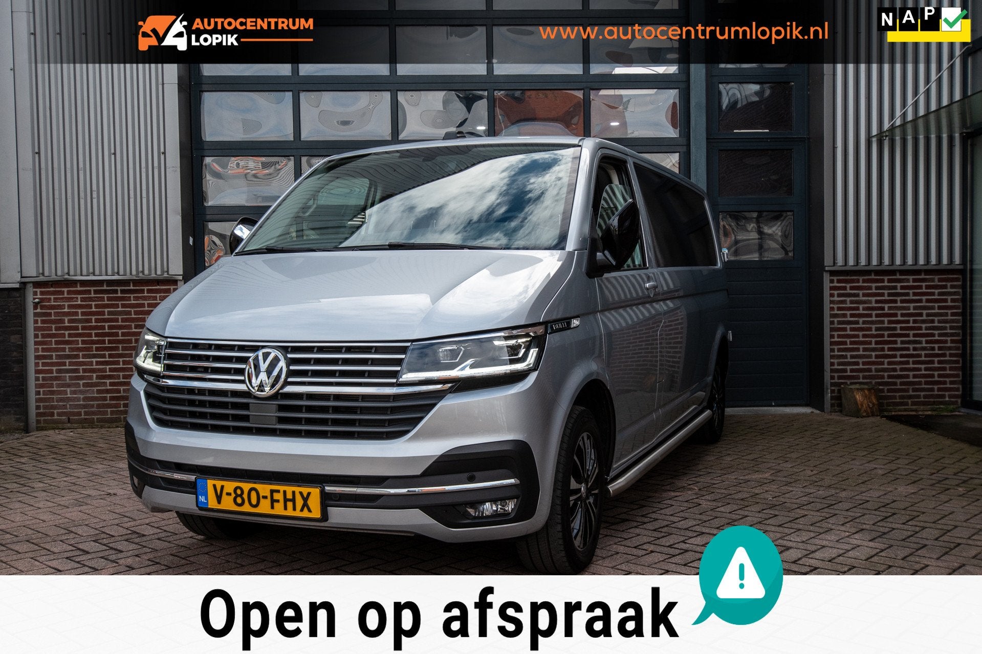 Volkswagen Transporter 2.0 TDI L2H1 28 Bulli 3-Zits*NAP*Came, Stof, Gebruikt, 4 cilinders, 150 pk