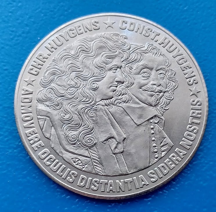 2 1/2 ECU 1989 - Chr. Huygens & Const. Huygens, Postzegels en Munten, Verzenden, Overige materialen, Nederland