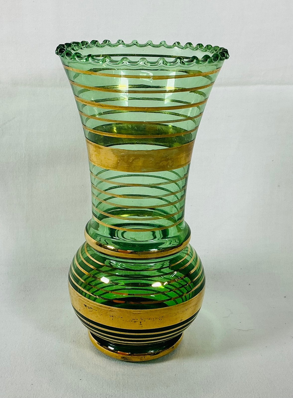 DOYEN Antiek Art Deco design glazen vaas, Antiek en Kunst, Verzenden