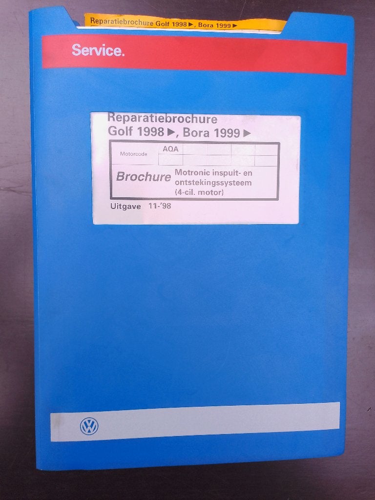Vw Golf 4 1.8 Turbo GTi dealer werkplaatsboek inspuiting AQA, Verzenden, Gelezen, Volkswagen