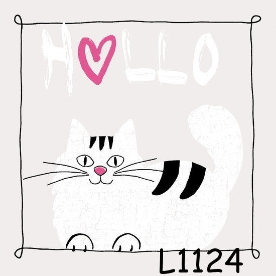 Servetten decoupage/bullet journal - kat L1124, Verzenden, Nieuw