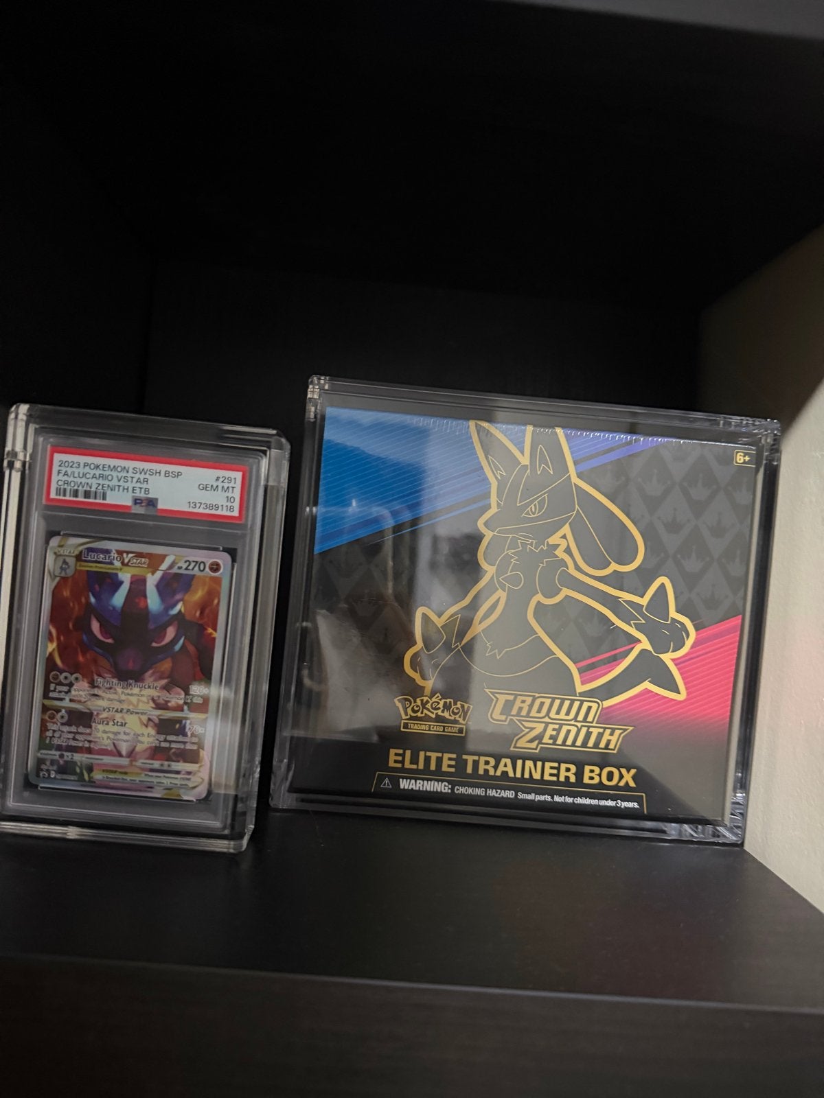 Pokémon Crown Zenith Elite Trainer Box & PSA Lucario VSTAR, Ophalen of Verzenden, Nieuw, Boosterbox