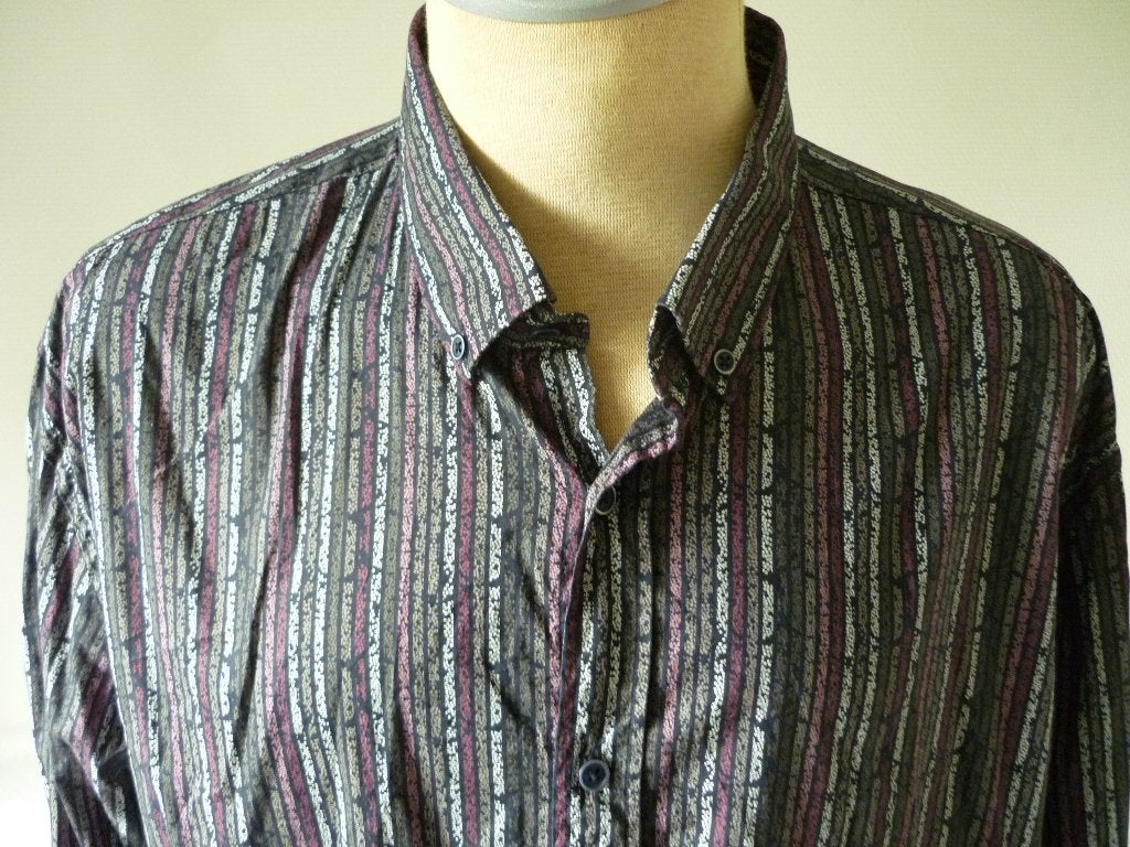 State of Art overhemd 4XL zwart met stijlvolle streep, State of Art, Zwart, Ophalen of Verzenden, Zo goed als nieuw