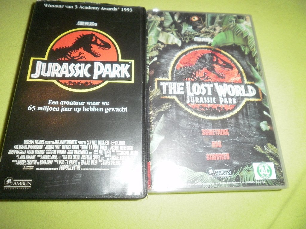 JURASSIC PARK! Top Klassieker van S.Spielberg Op VIDEO!, Cd's en Dvd's, VHS | Film, Verzenden, Zo goed als nieuw, Actie en Avontuur