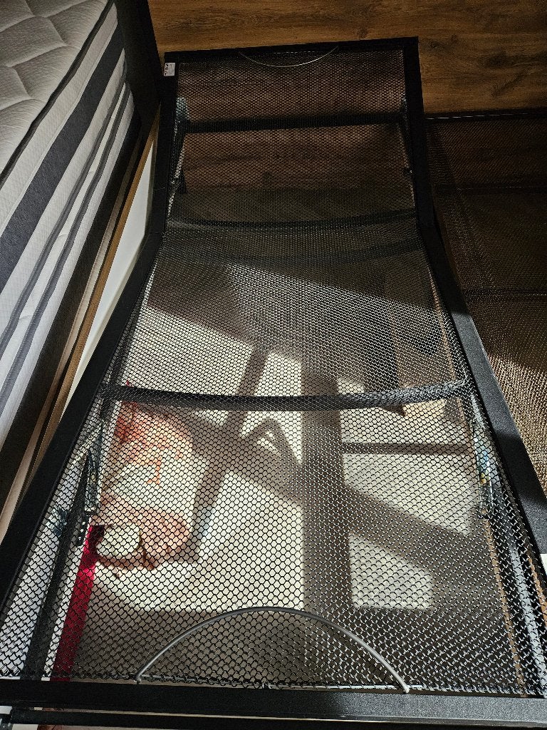 2x 90x200 spiraal bedbodem, Huis en Inrichting, Slaapkamer | Matrassen en Bedbodems, Ophalen, 90 cm, Eenpersoons, Zo goed als nieuw