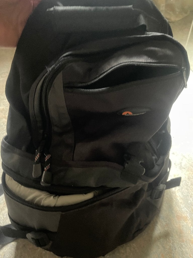 Robuuste Zwart met 2 midgrijze strepen LowePro FotoTas, Audio, Tv en Foto, Fotografie | Fototassen, Lowepro, Verstelbare indeling
