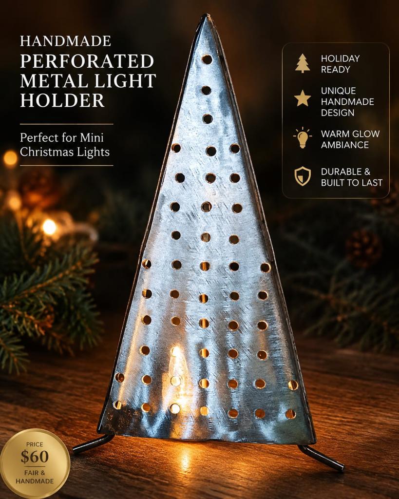 Metalen Piramide Lamp – Strak & Modern, Diversen, Kerst, Ophalen, Nieuw