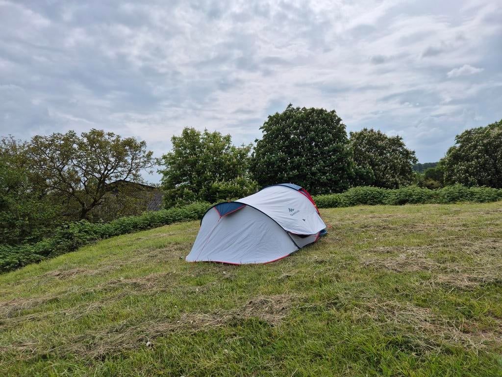 Quechua 2 Seconds 2 XL Fresh & Black Pop-up Tent, Caravans en Kamperen, Ophalen, Zo goed als nieuw, Tot en met 2