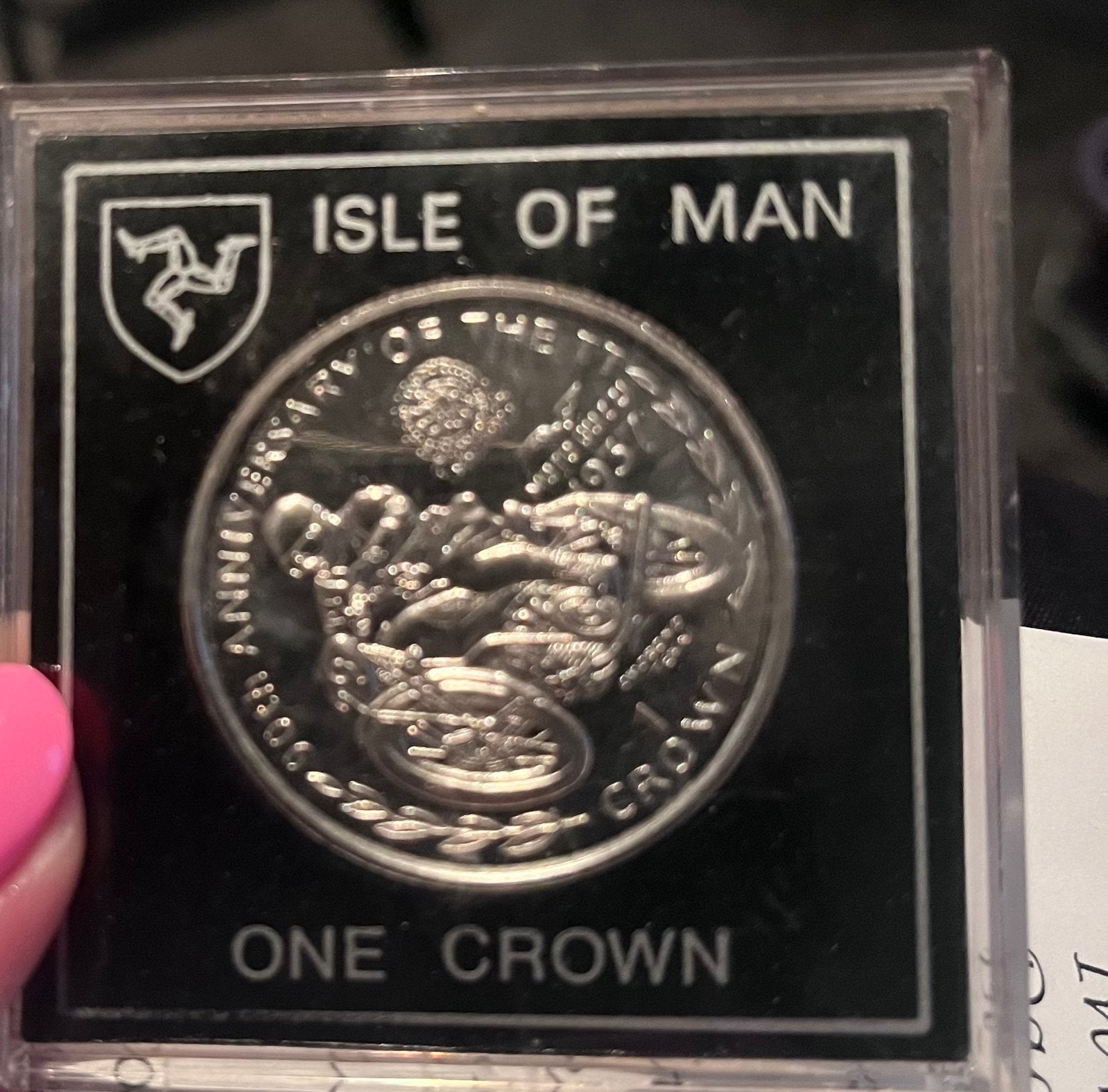 Munt  TT Isle of Man Munt Motoren TT wegrace Isle of Man, Ophalen of Verzenden, Noord-Amerika, Losse munt