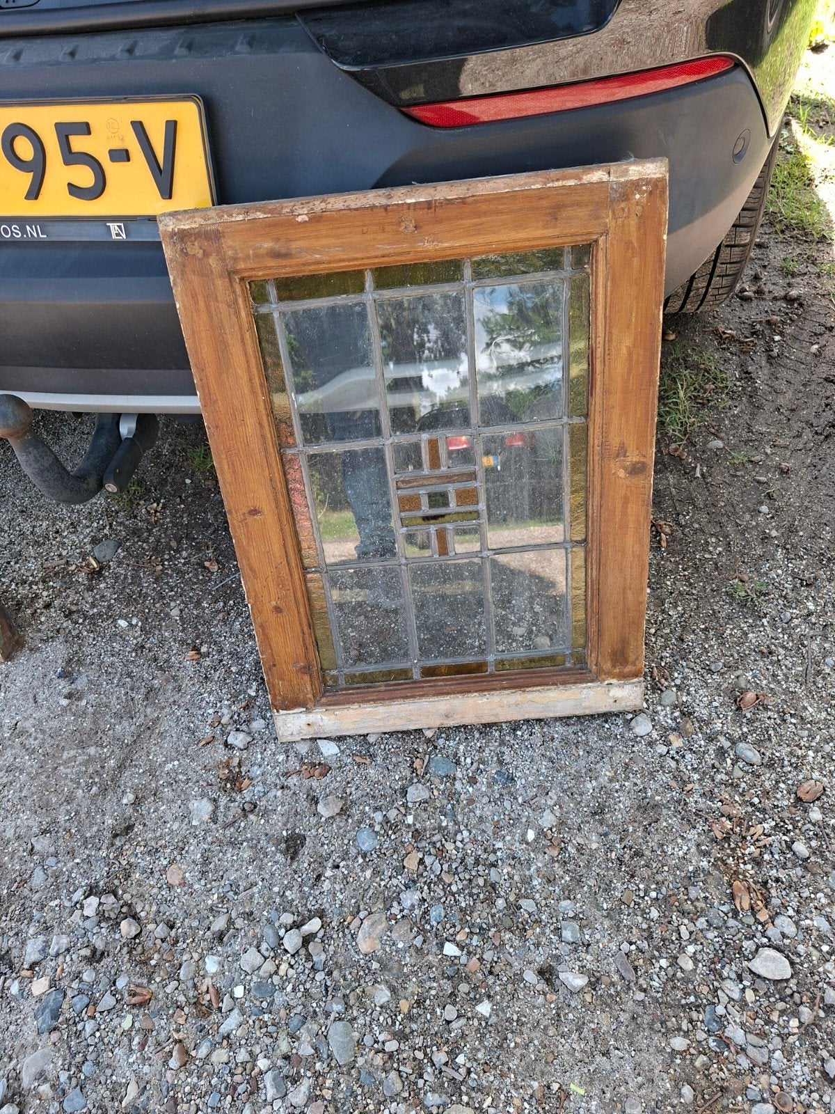 2x Glasin lood ramen, Doe-het-zelf en Verbouw, Glas en Ramen, Ophalen of Verzenden, Minder dan 80 cm, Minder dan 80 cm