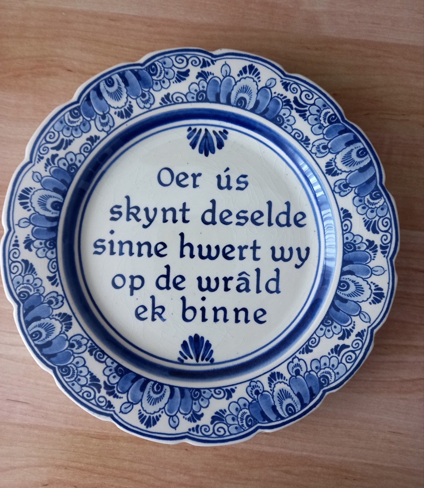 Delfs blauw wandbord, Antiek en Kunst, Ophalen