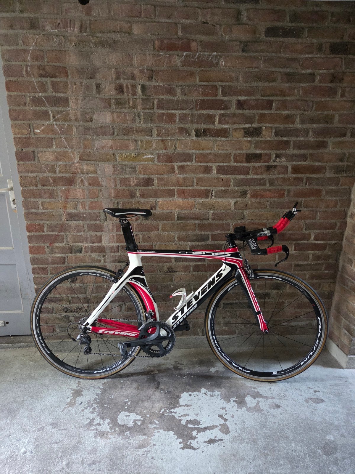 Triathlon racefiets tt, Stevens Crono maat 55, 28 inch, Gebruikt, Carbon, Velgrem
