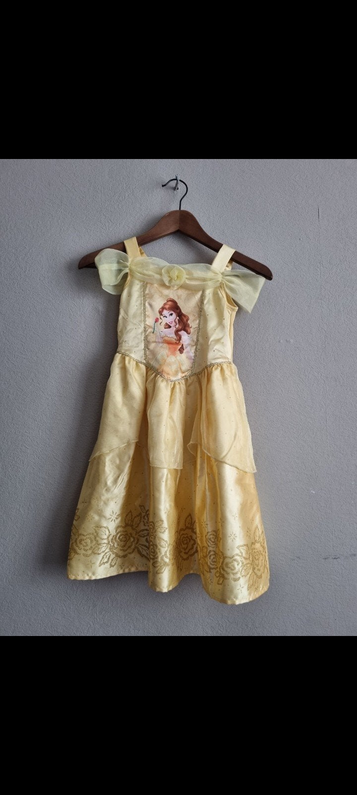 Prinsessenjurk Belle - Disney, Kinderen en Baby's, Ophalen of Verzenden, Zo goed als nieuw, 110 t/m 116, Meisje