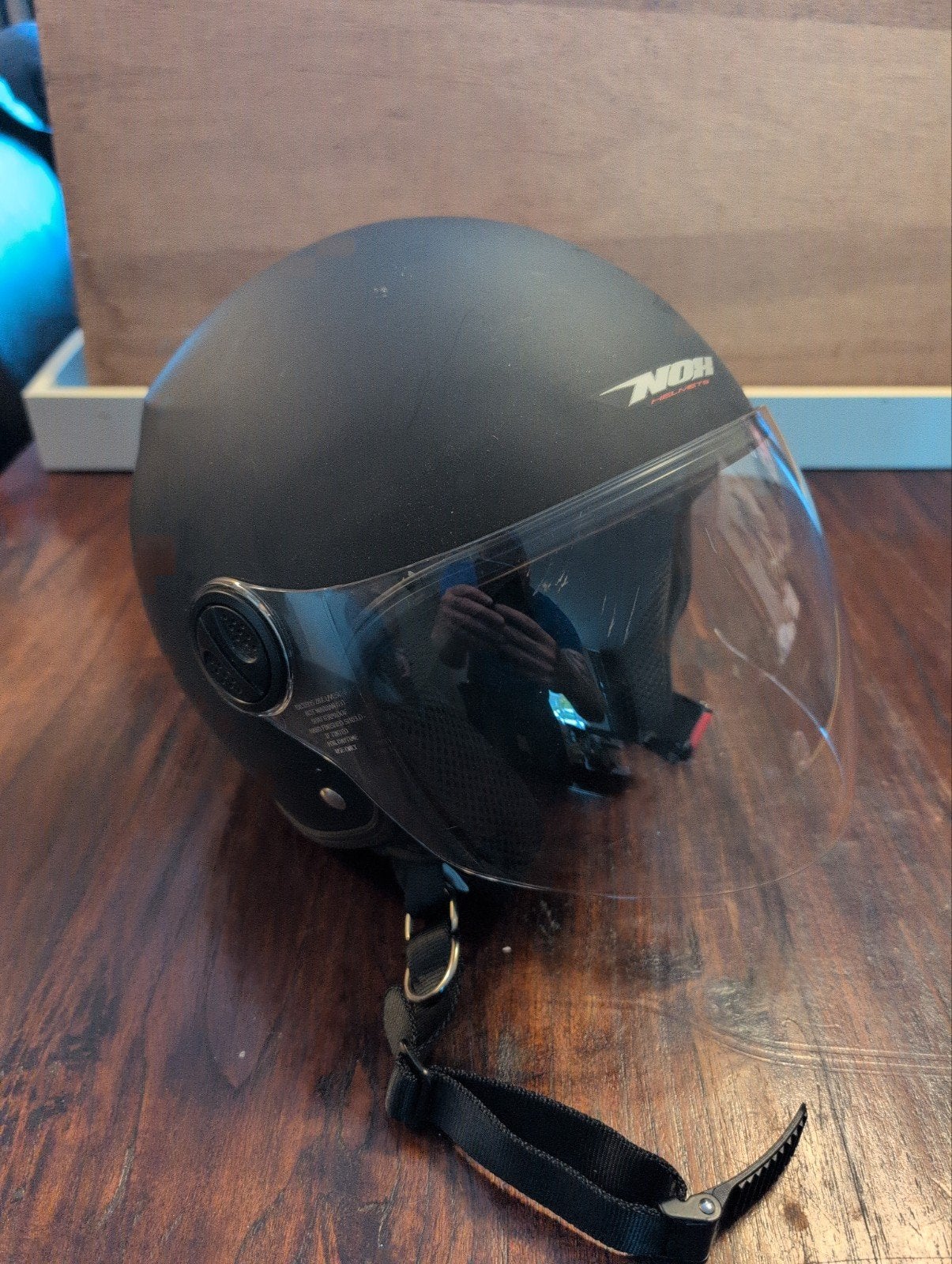 NDH Scooterhelm Mat Zwart Maat XS, Ophalen of Verzenden, Zo goed als nieuw, Extra small of kleiner, NDH