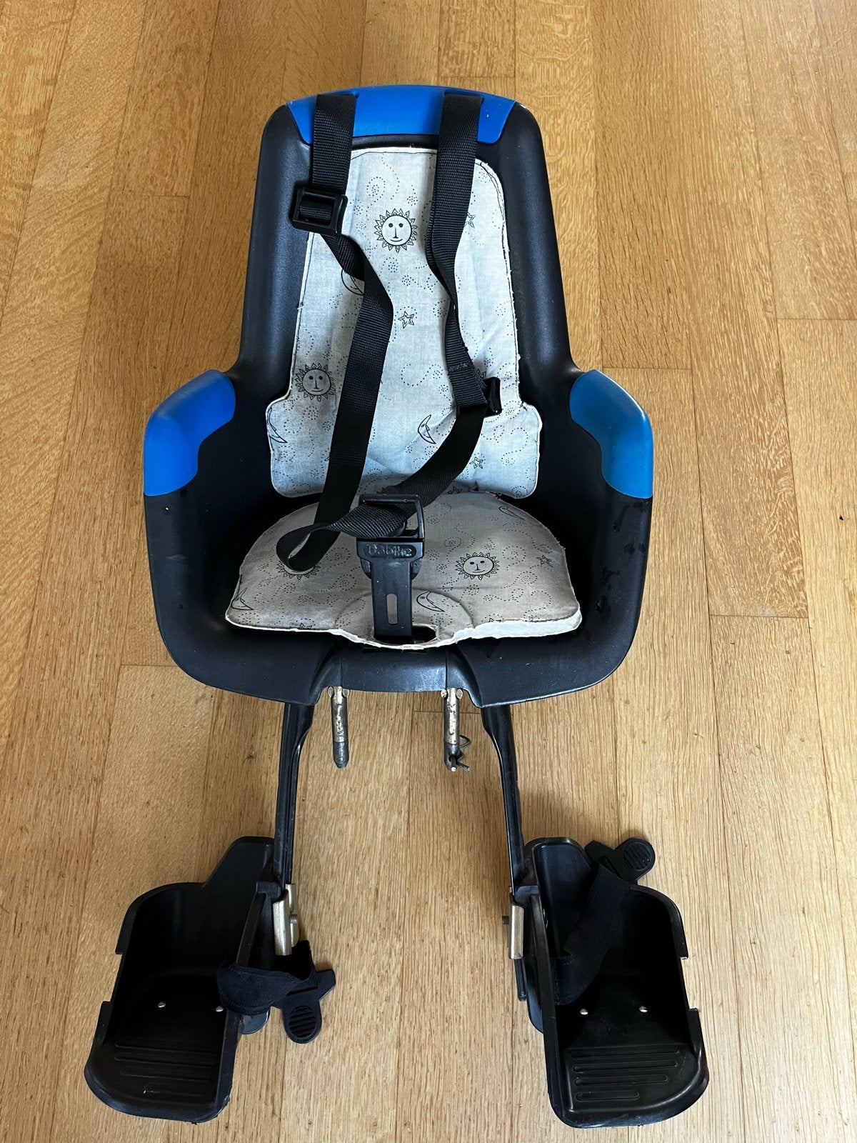 Bobike Mini S fietszitje met windscherm en bevestiging, Ophalen, Voorzitje, 0 t/m 13 kg, Gebruikt