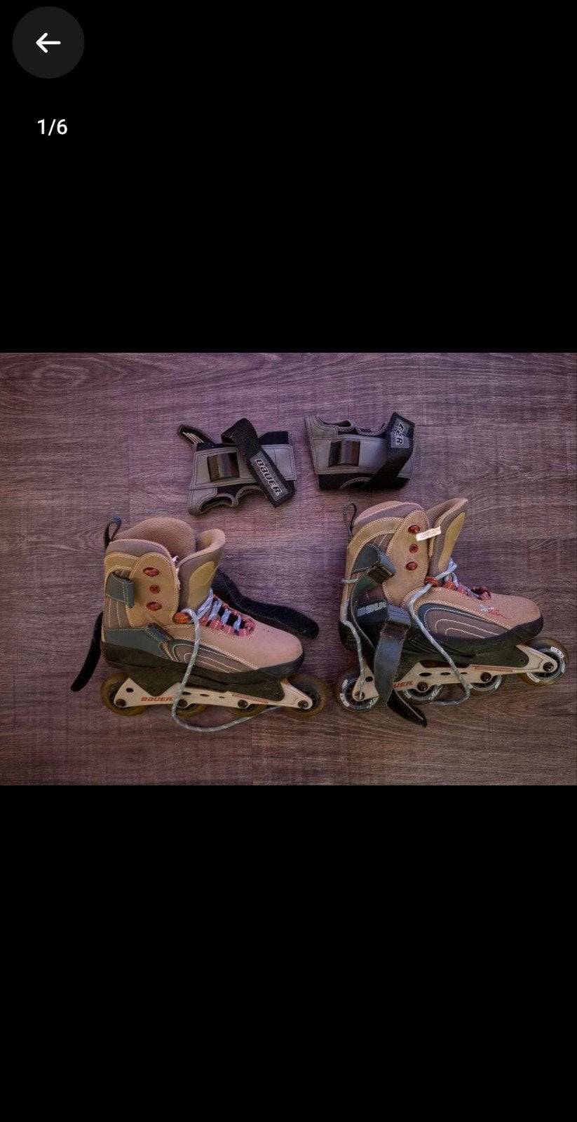 Bauer inline skates - Maat 39.5, Gebruikt, Bauer, Ophalen of Verzenden, Inline skates 4 wielen