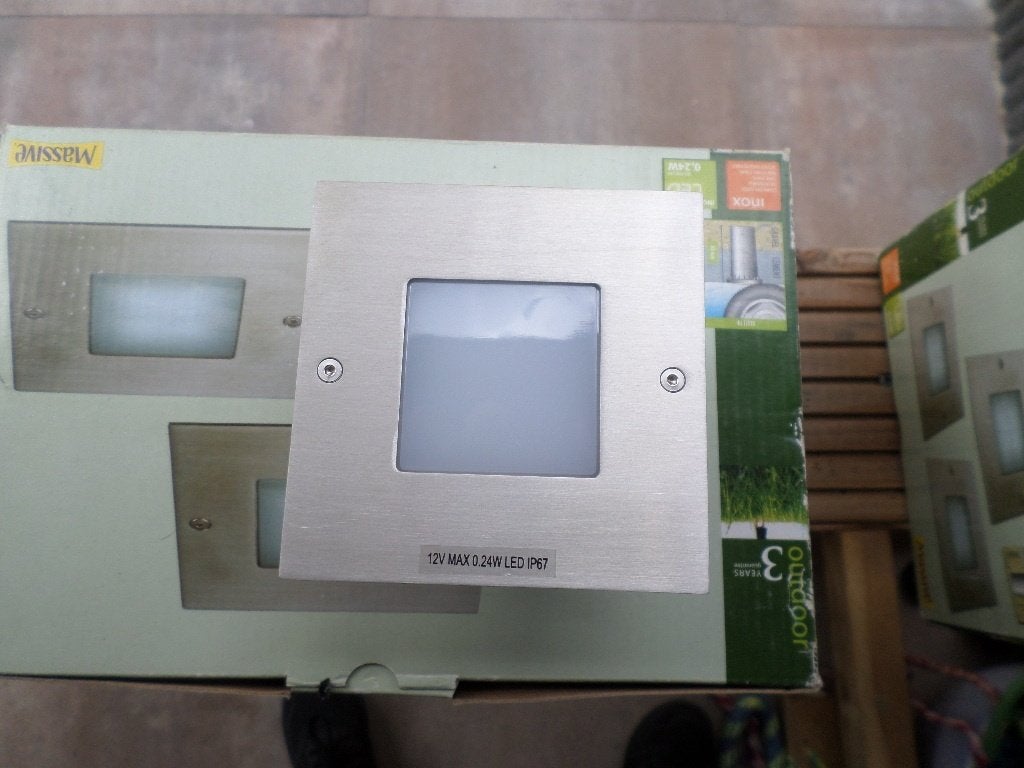 Massive LED Grondspots - 3 stuks, RVS, IP67 waterbestendig, Minder dan 50 watt, Overige typen, Nieuw, Ophalen of Verzenden