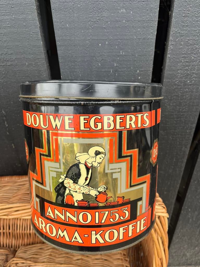 Douwe Egberts blik vintage, Verzamelen, Blikken, Ophalen of Verzenden, Zo goed als nieuw, Koffie, Douwe Egberts