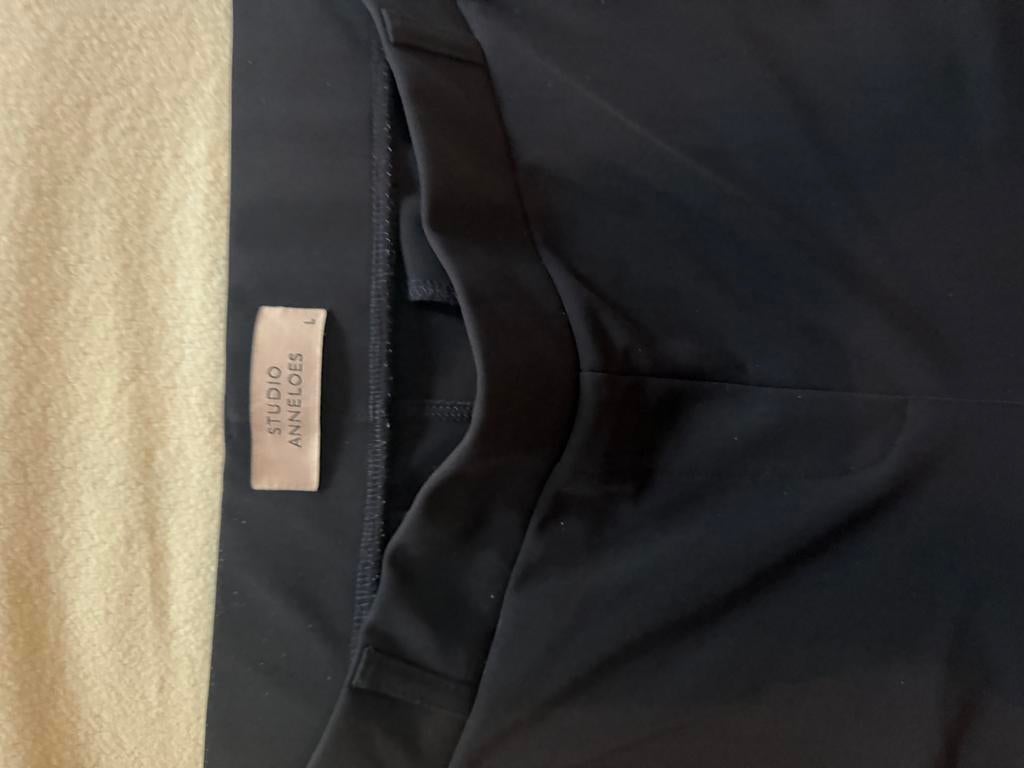 Studio Anneloes Flair bonded broek donkerblauw L, Ophalen of Verzenden, Zo goed als nieuw, Maat 42/44 (L), Blauw