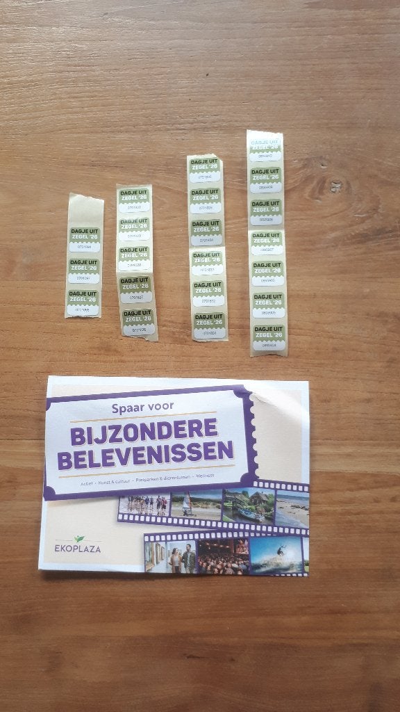 Losse zegels - spaaractie Ekoplaza - bijzondere belevenissen, Overige supermarkten, Ophalen of Verzenden
