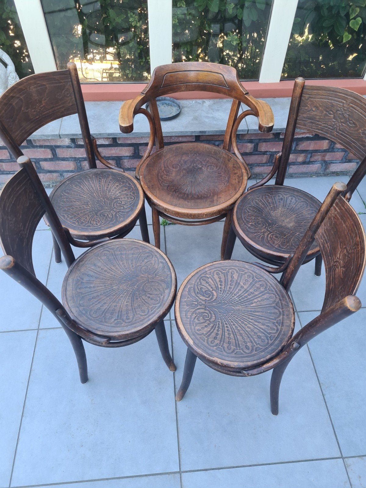 Thonet stoelen origineel, Ophalen, Gebruikt, Bruin, Thonet