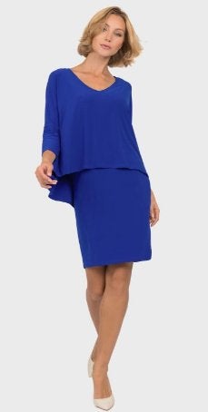 Joseph Ribkoff prachtig chique donkerblauwe jurk mt 44, Blauw, ., Maat 42/44 (L), Joseph Ribkoff