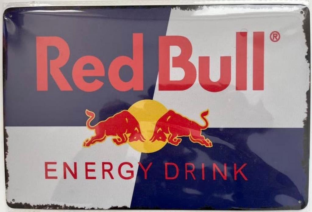 Red Bull energy drink metalen reclamebord 20x30 cm, Verzamelen, Merken en Reclamevoorwerpen, Ophalen of Verzenden, Zo goed als nieuw