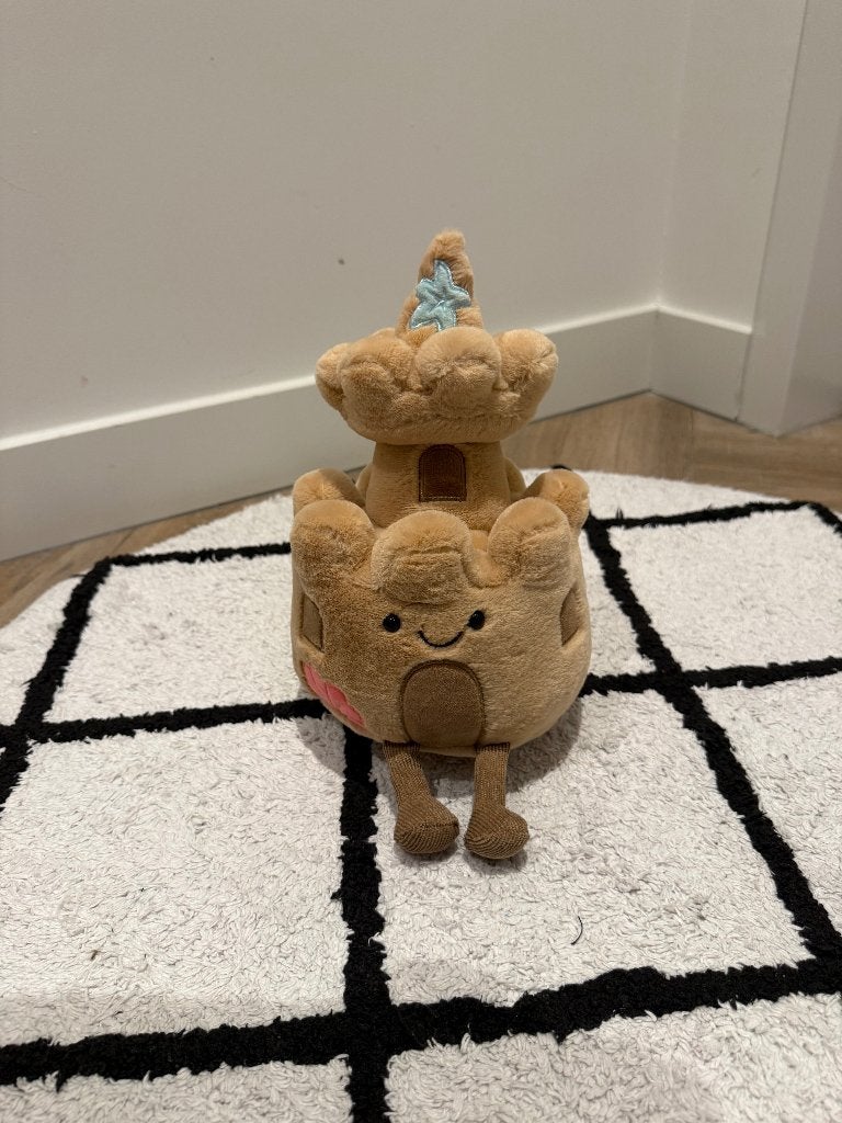 Nieuw beige sand castle zandkasteel Jelly Amuseables knuffel, Overige typen, Nieuw, Ophalen of Verzenden, Middelgroot (20 tot 80 cm)