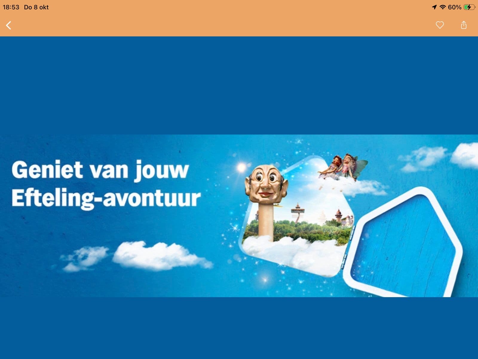 4 toegangskaarten voor de Efteling, Tickets en Kaartjes, Drie personen of meer, Overige soorten, Pretpark
