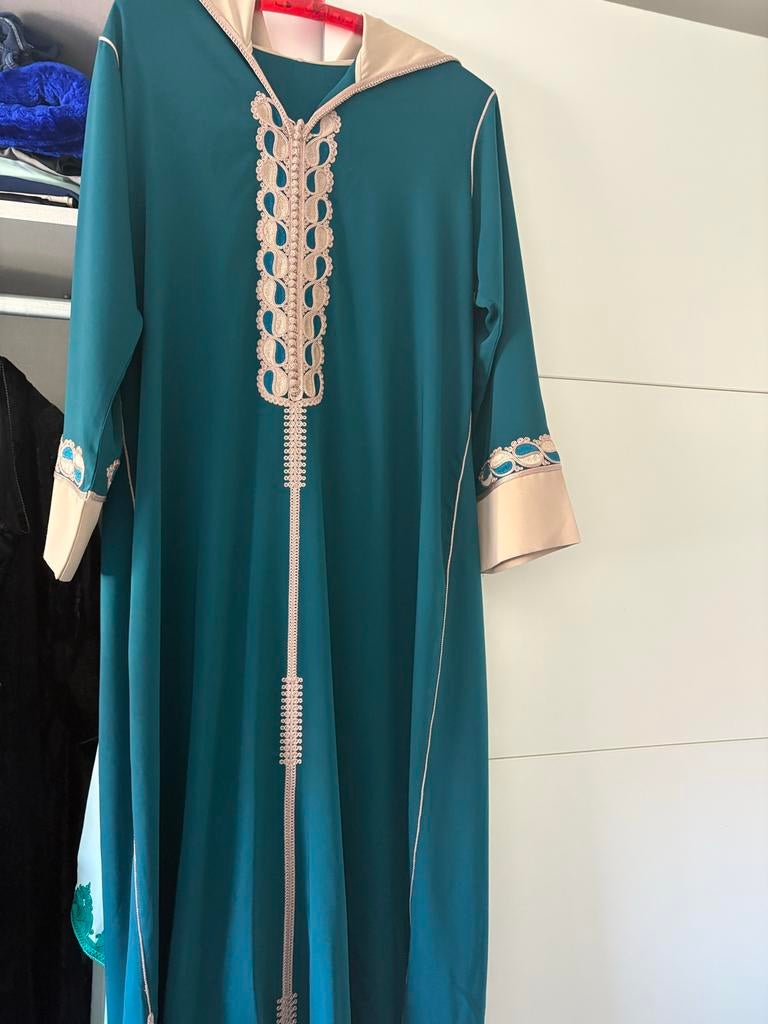 Mooie Marokkaanse Jelaba voor speciale gelegenheden, Ophalen of Verzenden, Zo goed als nieuw, Groen, Overige typen