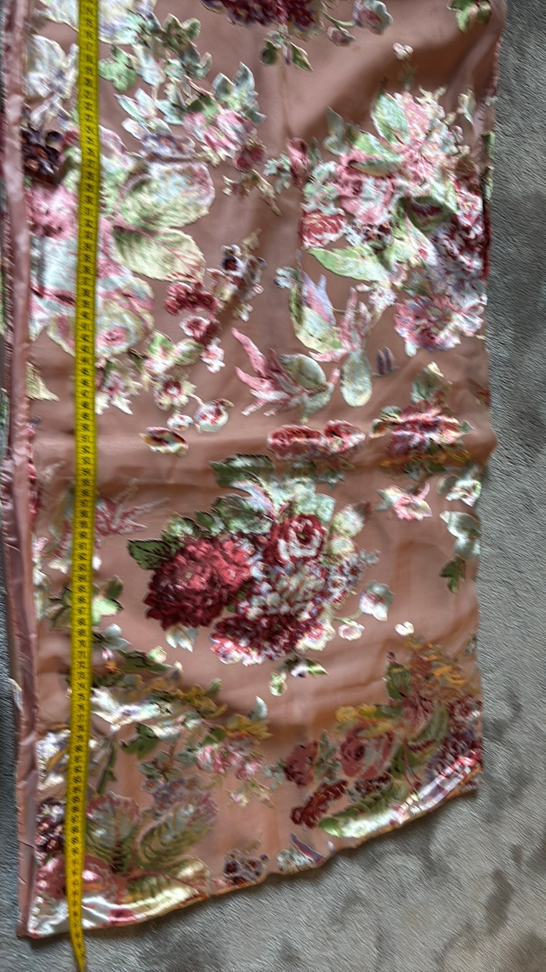 Prachtige Vintage Devoré Fluweel Omslagdoek / Sjaal, Ophalen of Verzenden, Zo goed als nieuw, Maat 46/48 (XL) of groter, Sjaal