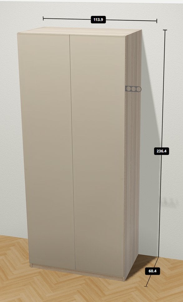 IKEA PAX kledingkast met luxe indeling, Ophalen, Met deur(en), Gebruikt, 100 tot 150 cm