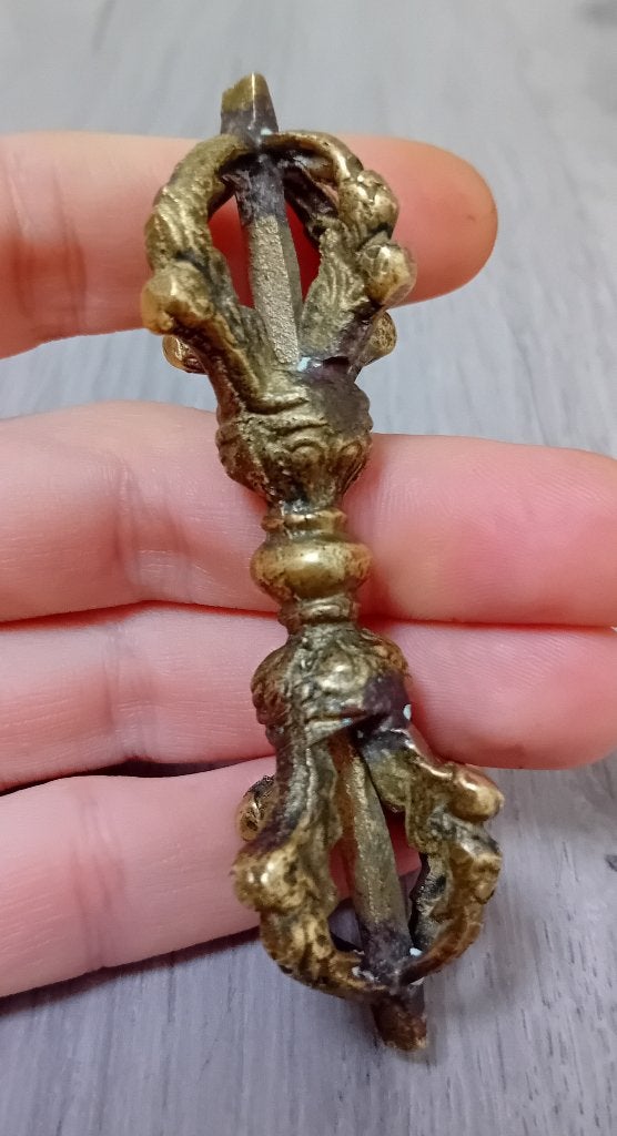 Dorje/vajra van brons 9cm, Verzenden