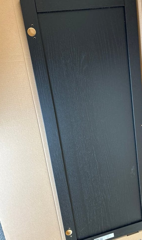 IKEA OXBERG Deur, zwart eikenpatroon, 40x97 cm - Nieuw, Ophalen, Minder dan 50 cm, Nieuw, Minder dan 100 cm