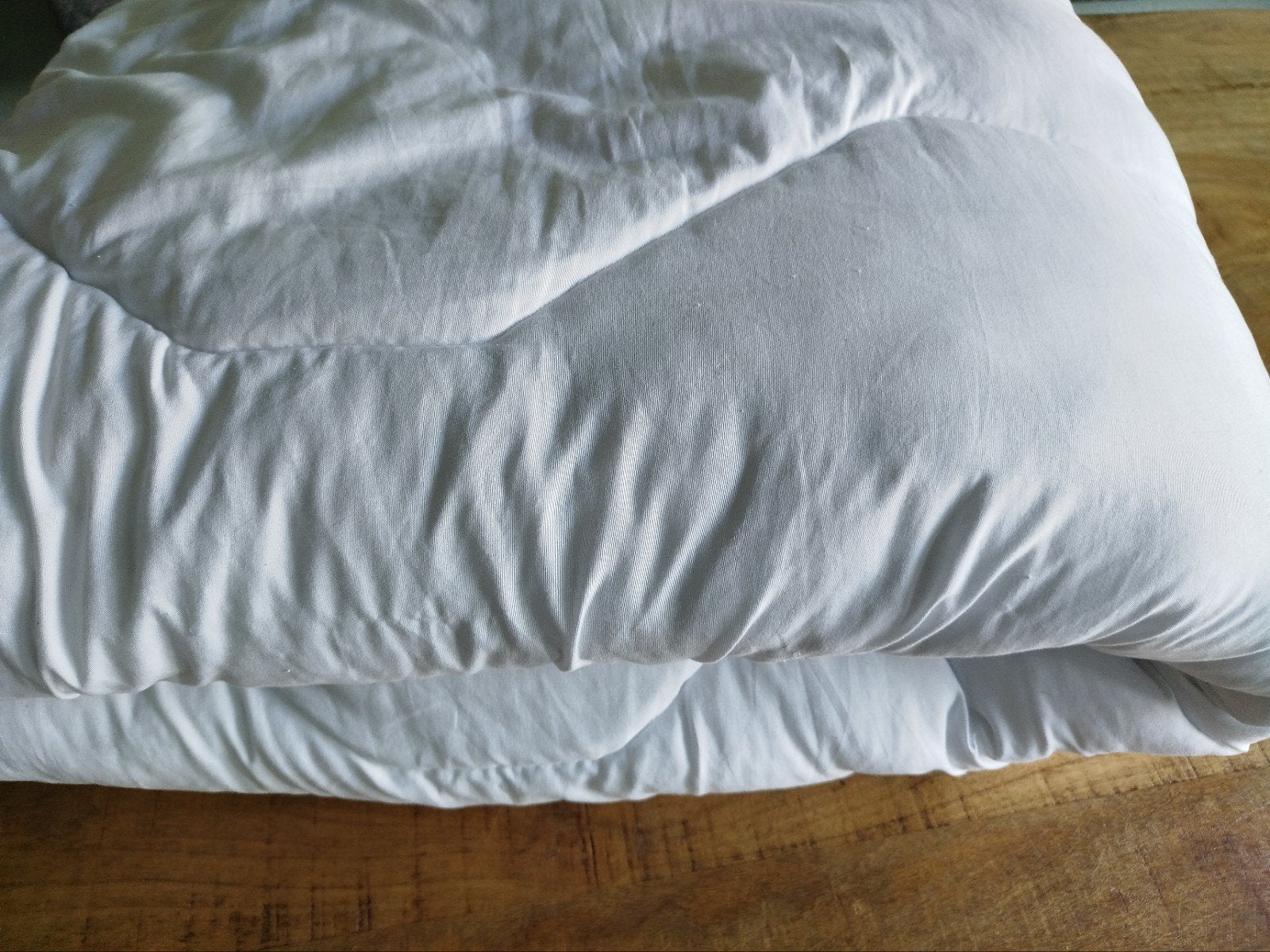 Winter dekbed 1-persoons, wasbaar op 40 graden, Huis en Inrichting, Gebruikt, Eenpersoons, Wit, Ophalen of Verzenden