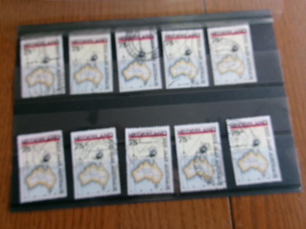 1988 - 10 x australie (815b), Postzegels en Munten, Postzegels | Nederland, Verzenden, Gestempeld
