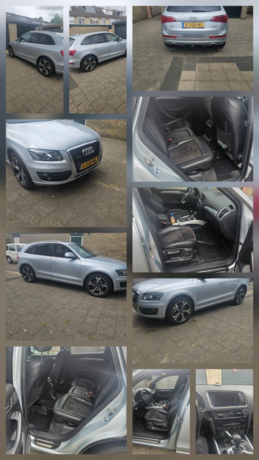 Audi Q5 2.0 Tfsi Hybrid Quattro 245pk Tiptronic 2013 Grijs, Auto's, Audi, Automaat, Euro 5, Zwart, 120 €/maand