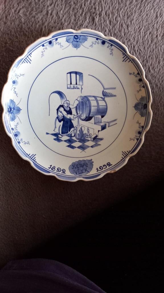 Henri Vlek 1892/1952 jenever Holland Delft 817a Antiek, Ophalen of Verzenden
