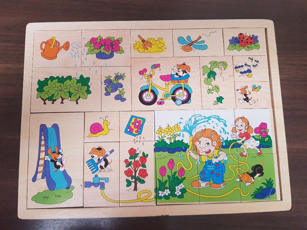 leuke houten puzzel, 10 tot 50 stukjes, Ophalen of Verzenden, Zo goed als nieuw, Van hout