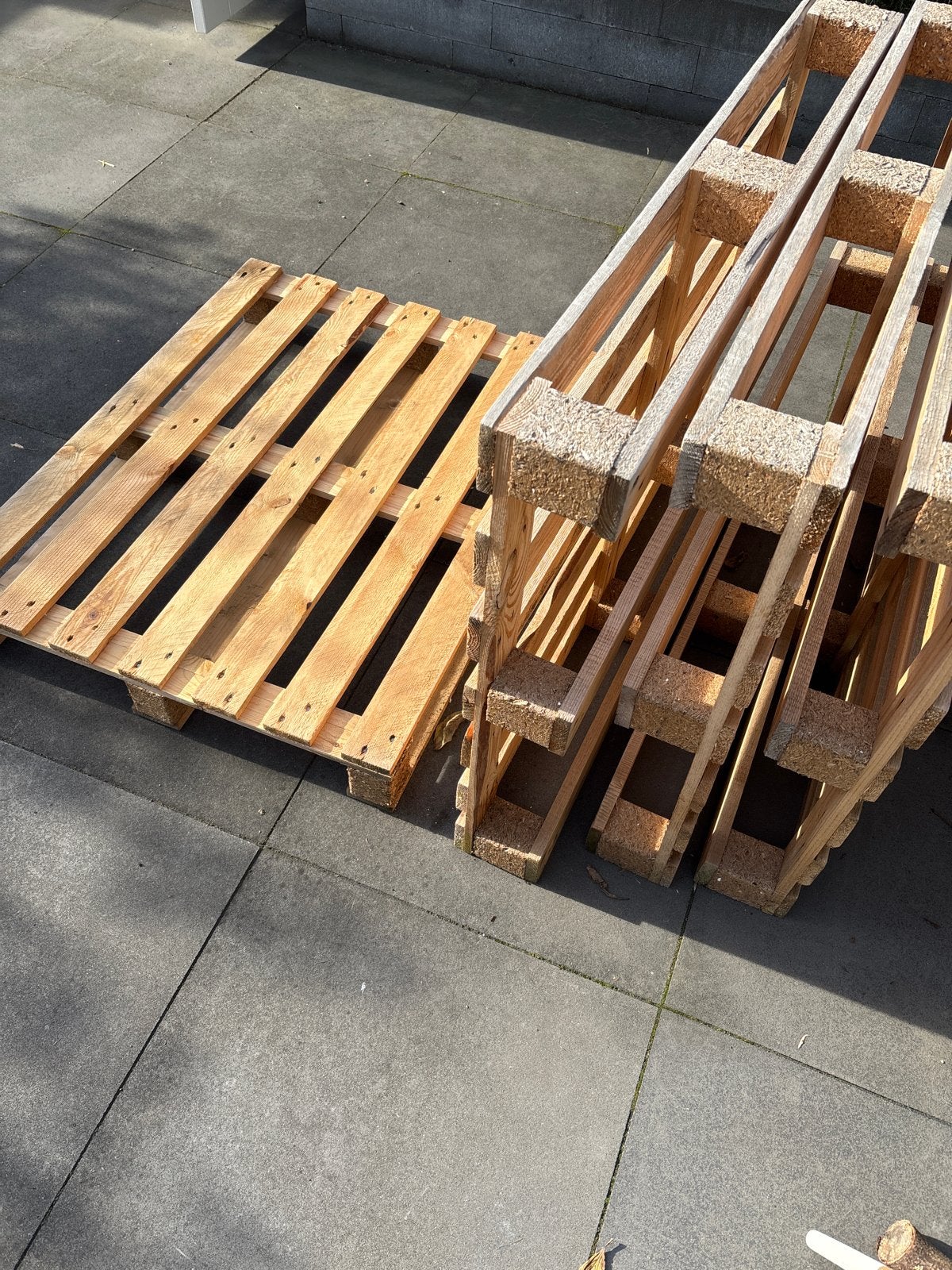 4 pallets 80x100 cm, Ophalen, Gebruikt, Overige typen