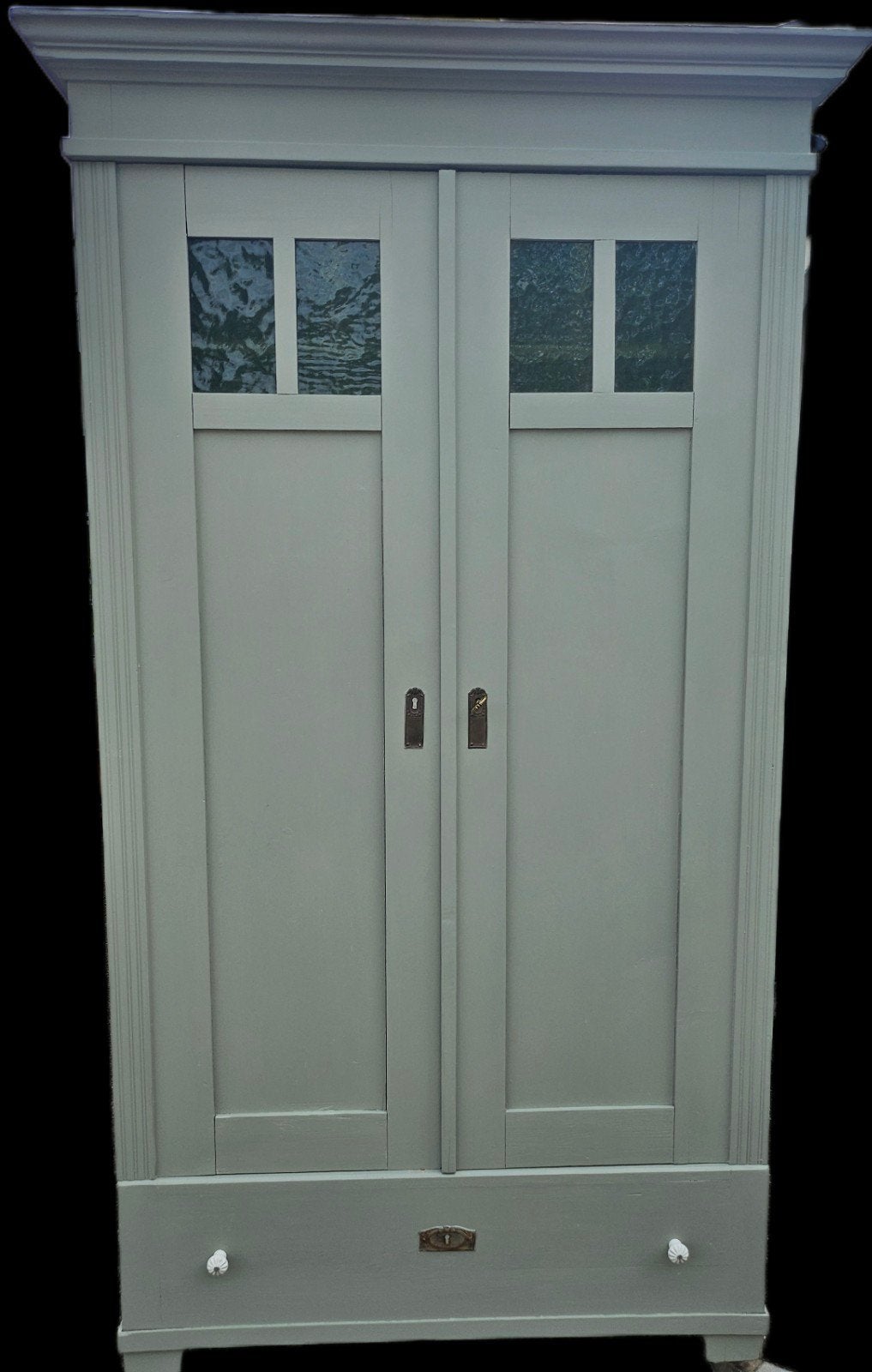 Vintage kledingkast, Gebruikt, Glas, Minder dan 100 cm, 25 tot 50 cm